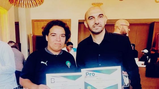 الدومي حسناء أول مدربة مغربية تشرف على تدريب فريق للرجال