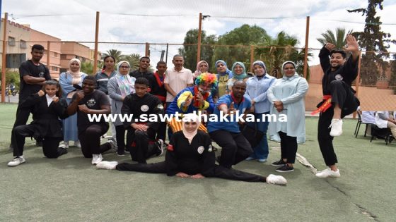 بالفيديو والصور: جمعية النسور السوداء بتارودانت تنظم صبحية رياضية ترفيهية لأطفال جمعية التضامن مع الشخص المعاق